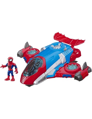 Super Hero Adventures - Spider-Man with Jet HASE4840EU40 Hasbro | Futurartshop.com