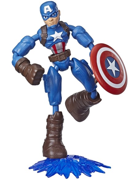 Marvel Avengers - Personaggio Captain America Bend and Flex HASE73775L01/E7869 Hasbro | Futurartshop.com