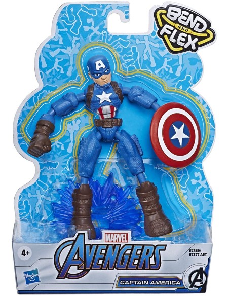 Marvel Avengers - Personaggio Captain America Bend and Flex HASE73775L01/E7869 Hasbro | Futurartshop.com