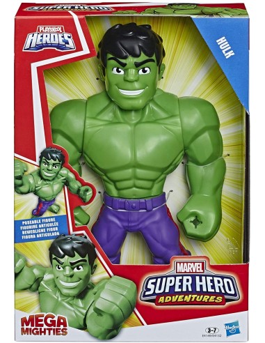 Super Hero Adventures Mega Mighties Hulk HASE4149ES00/E4132 Hasbro | Futurartshop.com