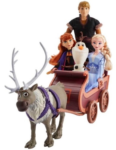 Frozen 2 - Avventura in slitta con 5 personaggi HASE5517EU40 Hasbro | Futurartshop.com