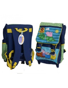 Extendable trolley backpack Peppa Pig George school 2014/2015 ACC140952 Accademia | Futurartshop.com