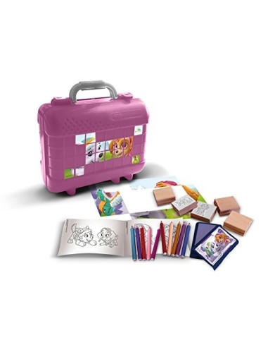 Paw Patrol Skye - Briefcase with stamps and crayons MUL42913 Multiprint | Futurartshop.com