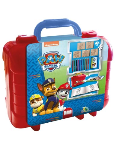 Paw Patrol - Valigetta travel con timbri e pastelli MUL942903 Multiprint | Futurartshop.com