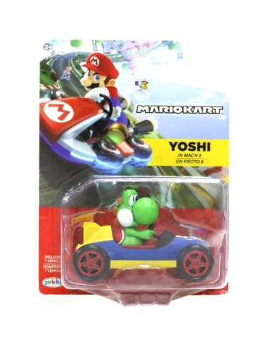 Mario Kart Veicolo con Personaggio - Yoski in mach 8 JAK47995/40303-3 Jakks Pacific | Futurartshop.com