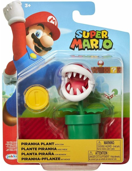Super Pario - Personaggio - Piranha Pianta Con Moneta JAK68518/40084-1 Jakks Pacific | Futurartshop.com