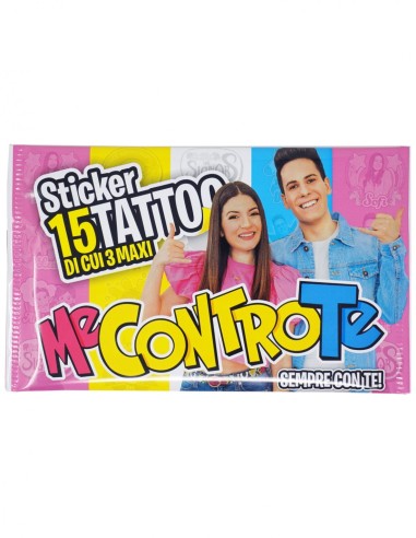 Me Contro Te - Bustina Sticker Tattoo 4MOFF-MCT-G-ST15  | Futurartshop.com