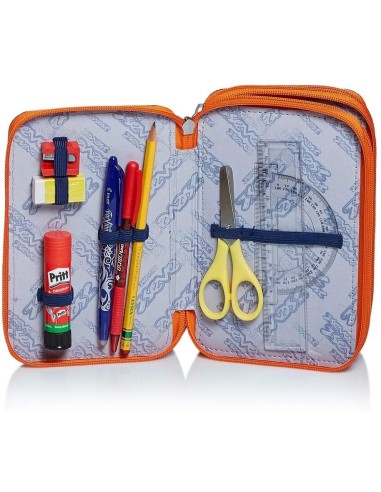 Astuccio 3 zip Up Beat Ocean blue SEV301012002-506 Seven | Futurartshop.com