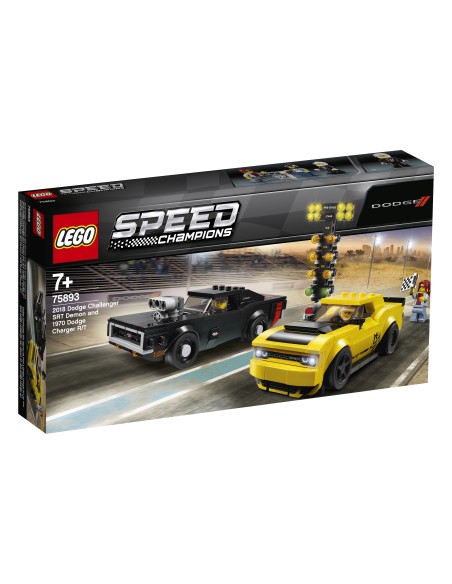 Lego 75893 - 2018 Dodge Challenger SRT Demon e 1970 Dodge Charger R/T LEG6251793 Lego | Futurartshop.com