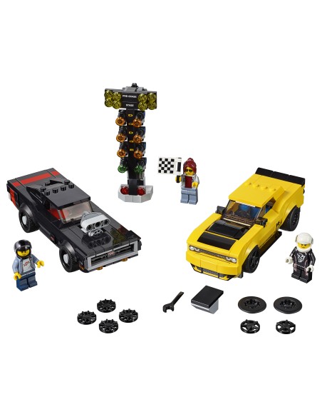Lego 75893 - 2018 Dodge Challenger SRT Demon and 1970 Dodge Charger R/T LEG6251793 Lego | Futurartshop.com
