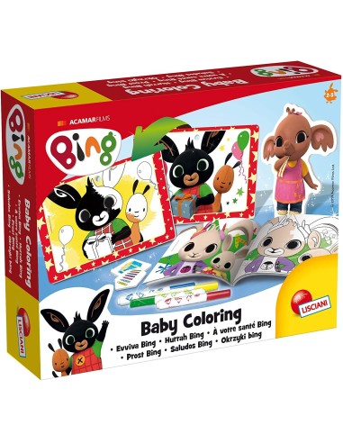 Bing Baby Coloring - Cheers Bing LIS75829 Lisciani | Futurartshop.com