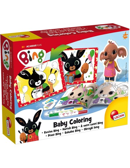 Bing Baby Coloring - Cheers Bing LIS75829 Lisciani | Futurartshop.com