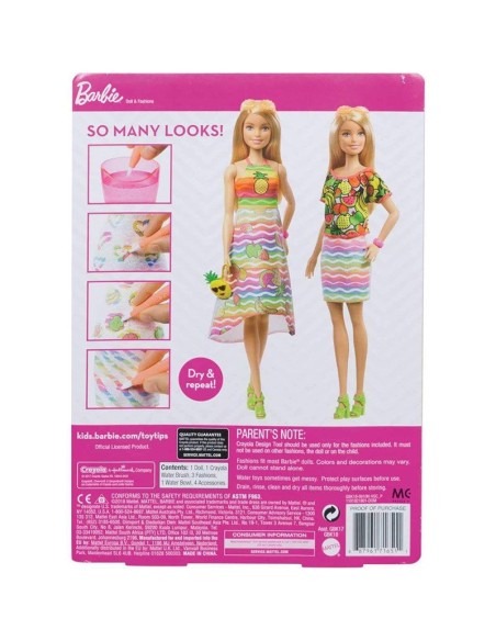 Barbie Bambola Crayola Rainbow fruit surprise TOYGBK17/GBK18 Mattel | Futurartshop.com
