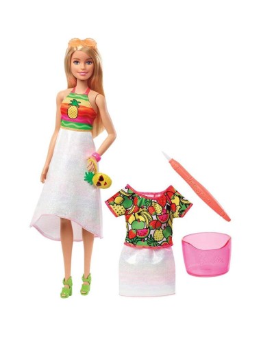 Barbie Bambola Crayola Rainbow fruit surprise TOYGBK17/GBK18 Mattel | Futurartshop.com