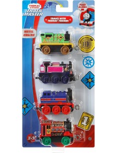 Thomas Track Master - Packung mit 4 loks von Thomas und Friends GCK95/FXX37 Mattel- Futurartshop.com