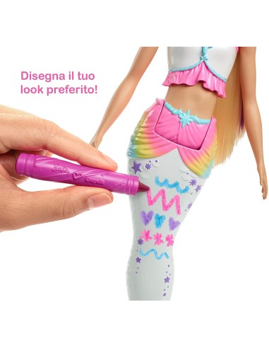 Barbie Dreamtopia Crayola color magic mermaid TOYGCG67 Mattel | Futurartshop.com
