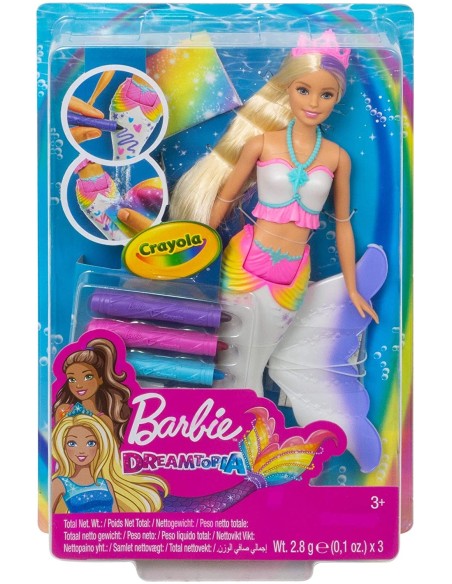 Barbie Dreamtopia Crayola color magic mermaid TOYGCG67 Mattel | Futurartshop.com