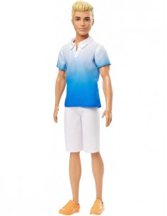 Barbie Fashionistas - Ken Muñeca de la moda con la camiseta azul DWK44/GDV12 Mattel- Futurartshop.com