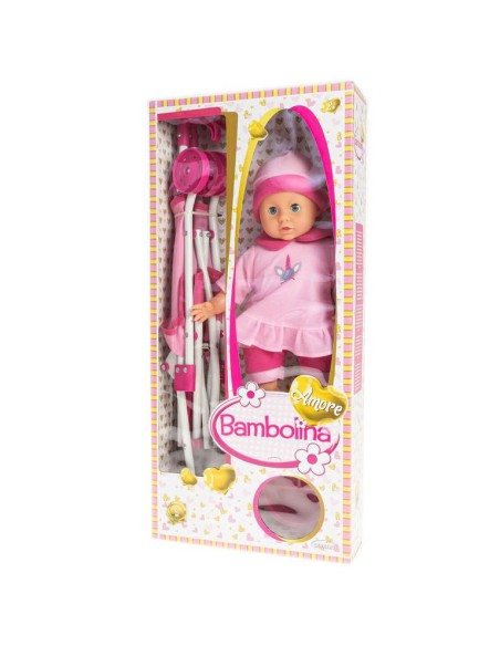 Doll Love - Doll with stroller and accessories TOYBD1841 Globo | Futurartshop.com