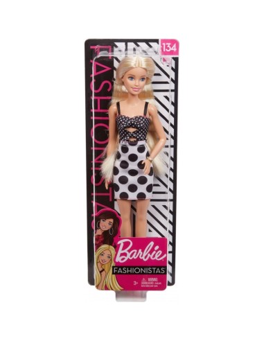 Barbie Fashionistas - Doll with Black Top and white Skirt 134 TOYFBR37/GHW50 Mattel | Futurartshop.com