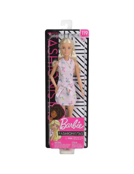 Barbie fashionistas - Doll Dress with flowers 119 TOYFBR37/FXL52 Mattel | Futurartshop.com