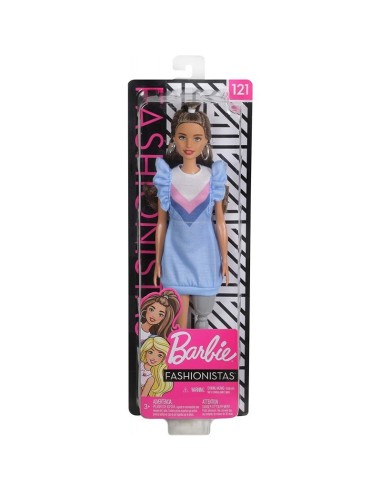 Barbie Fashionistas - Doll-Blue Dress TOYFBR37/FXL54 Mattel | Futurartshop.com
