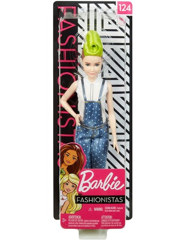Barbie Fashionistas Doll with denim overalls 124 TOYFBR37/FXL57 Mattel | Futurartshop.com