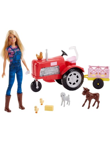 Barbie Bambola con trattore e accessori TOYFRM18 Mattel | Futurartshop.com