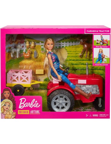 Barbie Bambola con trattore e accessori TOYFRM18 Mattel | Futurartshop.com