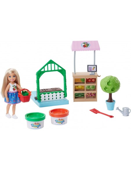 Barbie - Bambola Chelsea con PlaySet orto FRH75 Mattel-Futurartshop.com