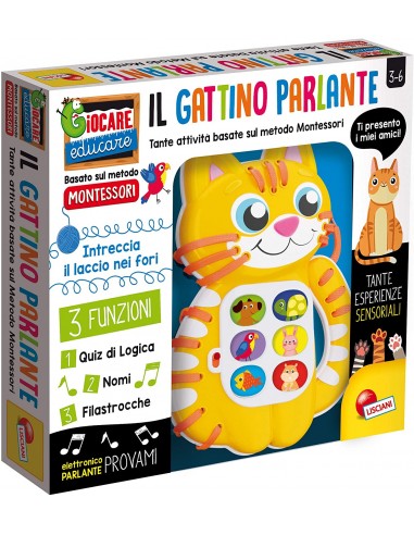 Montessori - Il Gattino Parlante LIS80199 Lisciani-Futurartshop.com