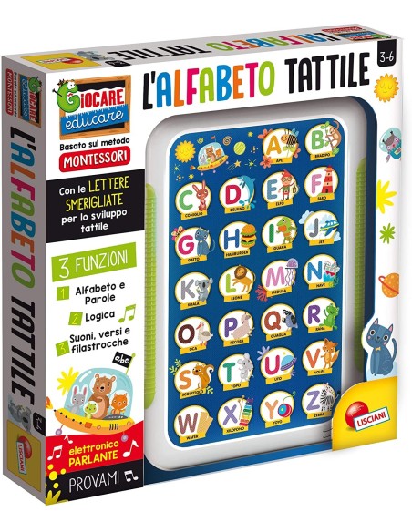 Montessori Alfabetiere touch LIS80212 Lisciani | Futurartshop.com