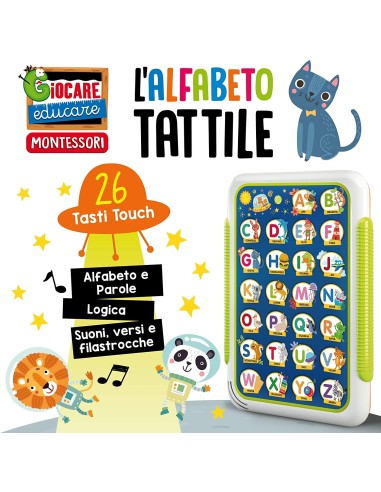 Montessori Alfabetiere tattile LIS80212 Lisciani | Futurartshop.com