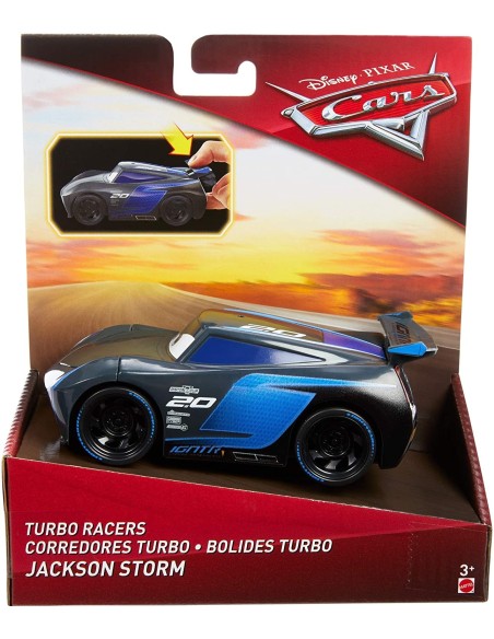 Disney Cars - Veicolo schiaccia e sfreccia auto Jackson storm turbo racers TOYFYX39/FYX41 Mattel | Futurartshop.com