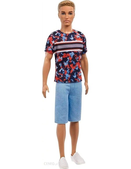 Barbie Fashionistas - Bambola Ken T-Shirt e Shorts 118 MATDWK44/FXL65 Mattel | Futurartshop.com