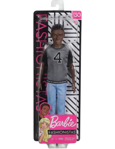 Barbie Fashionistas - Bambola Ken con T‑shirt e Jeans 130 TOYDWK44/GDV13 Mattel | Futurartshop.com