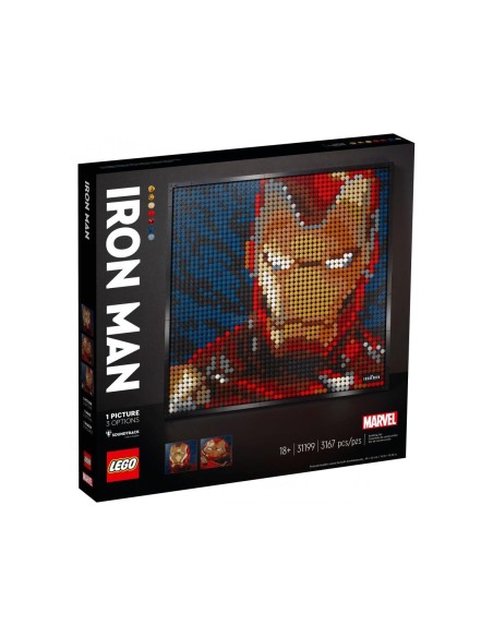 Lego 31199 - Quadro Iron Man - Marvel Studios  Lego | Futurartshop.com