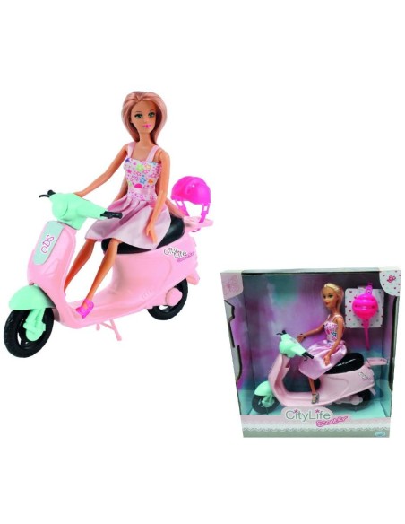 City Life Scooter con bambola e casco ODS44408 Ods | Futurartshop.com