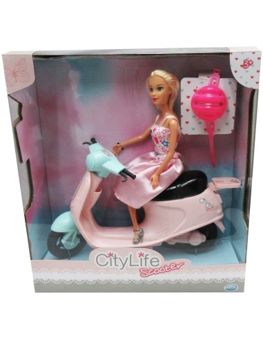 City Life Scooter with doll and helmet ODS44408 Ods | Futurartshop.com