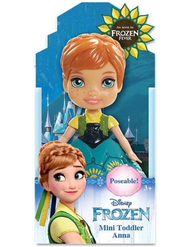 Frozen - Frozen Mini Bambola Anna con abito azzurro JAK95253 Jakks Pacific | Futurartshop.com