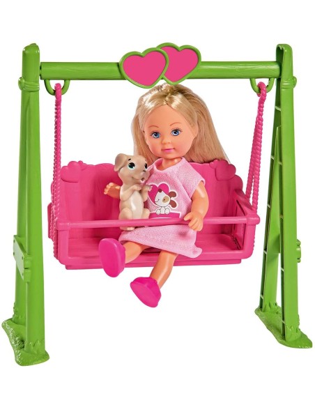 Evi love - Doll on rocking chair with animal SIM105733443 Simba Toys | Futurartshop.com