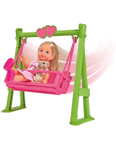 Evi love - Bambola su dondolo con animale SIM105733443 Simba Toys | Futurartshop.com