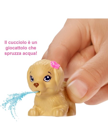 Barbie - Bambola Nuotatrice in Costume con Trampolino e Cucciolo MATGHK23 Mattel | Futurartshop.com