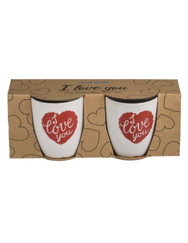 Set 2 tazze I Love You OTB101909 Out of The Blue | Futurartshop.com