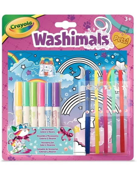 Washimals pets sets accessories colors and decorates CRA25-7360 Crayola | Futurartshop.com