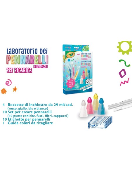 Set ricarica laboratorio dei pennarelli multicolore CRA25-5962 Crayola | Futurartshop.com