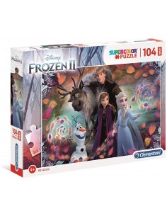 Disney Mrożone 2 - Puzzle maxi Supercolor 104 szt. CLE23738 Clementoni- Futurartshop.com