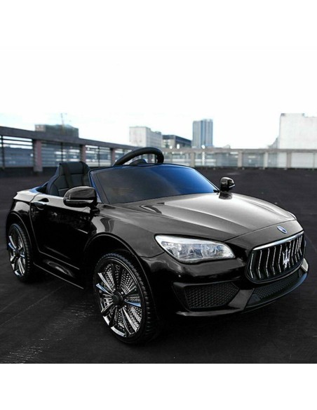 Auto Elettrica Maserati Ghibli nera 12V con sedile in pelle LAMLT880/NERA Linea Paggio | Futurartshop.com