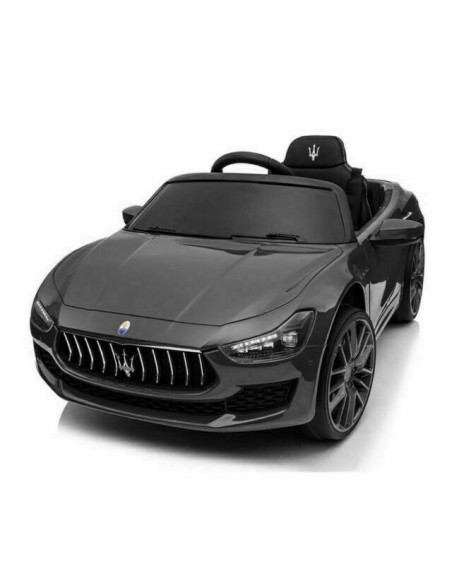 Electric car Maserati Ghibli black 12V with leather seat LAMLT880/NERA Linea Paggio | Futurartshop.com