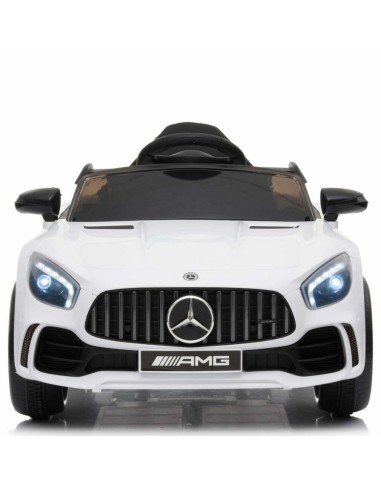 Electric car For Kids Mercedes Benz AMG GTR 12V White LAMLT915-B Linea Paggio | Futurartshop.com